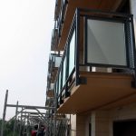 Nuovi Parapetti: struttura in scatolari di acciaio zincato - Viale Troya 18-22 Milano